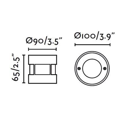 FARO 71498 - LED Lauko įvažiavimo šviestuvas LED/3W/100-240V IP67