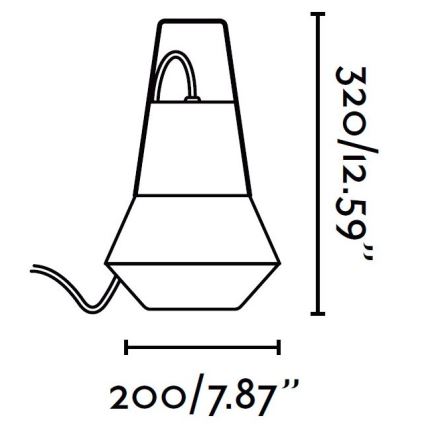 FARO 71562 - Pakabinamas lauko šviestuvas CAT 1xE27/20W/230V IP54