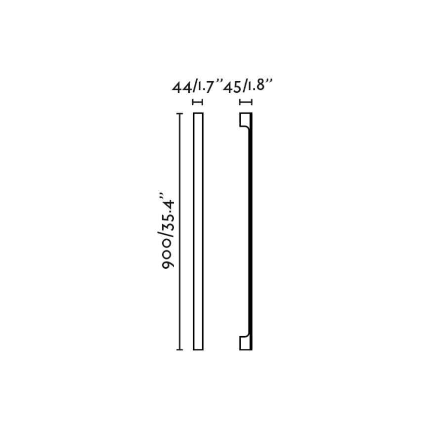 FARO 71803 - LED lauko sieninis šviestuvas LIME LED/10W/230V 2700/3000/4000K 90 cm CRI 90 IP65 juodas
