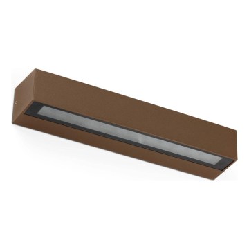 FARO 71905 - LED lauko sieninis šviestuvas DORO 2xLED/10W/230V IP65 rudas