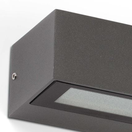FARO 71910 - LED lauko sieninis šviestuvas LAKO LED/8W/230V IP65 antracitas