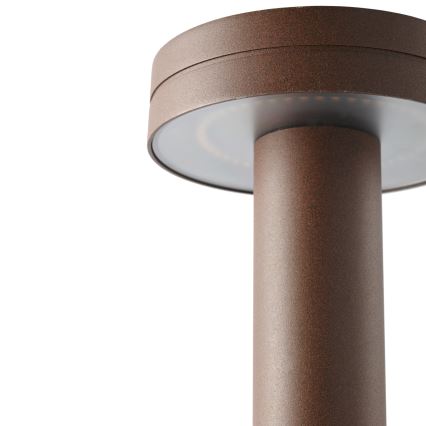 FARO 71949 - LED lauko šviestuvas ESPOT LED/9W/230V 2200/2700/3200/4000K IK07 IP65 60 cm ruda