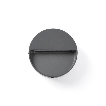 FARO 71960 - DUNE laiptų LED šviestuvas LED/3W/230V 2200/2700/3200/4000K IP65 antracito spalvos, apvalus