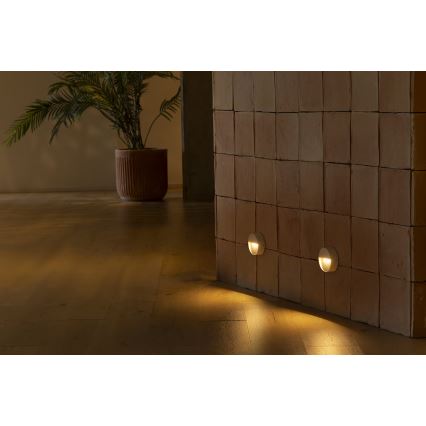 FARO 71961 - LED laiptų šviestuvas DUNE LED/3W/230V 2200/2700/3200/4000K IP65 baltas apvalus