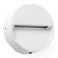 FARO 71961 - LED laiptų šviestuvas DUNE LED/3W/230V 2200/2700/3200/4000K IP65 baltas apvalus