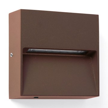 FARO 71965 - LED laiptų šviestuvas DUNE, LED/3W/230V, 2200/2700/3200/4000K, IP65, rudas, kvadratinis