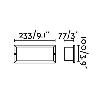 FARO 72092 - LED Lauko įleidžiamas šviestuvas STRIPE-2 LED/5W/230V IP54