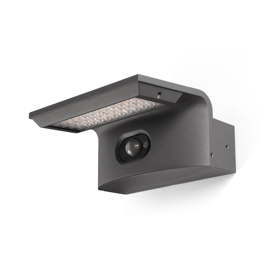 FARO 74456 - LED saulės sieninis šviestuvas su jutikliu LUMA LED/5W/3,7/230V IP65 antracitas