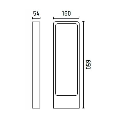 FARO 75520 - LED lauko šviestuvas DAS LED/5W/230V IP54