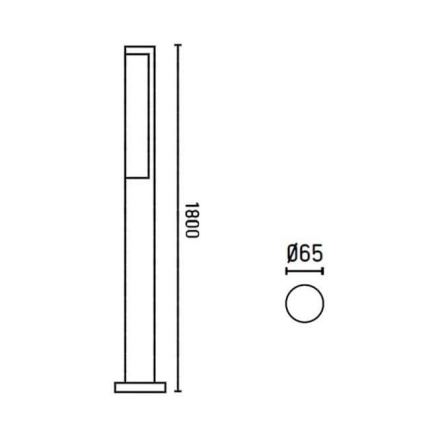 FARO 75524 - LED lauko šviestuvas BERET-3 LED/16W/230V IP54