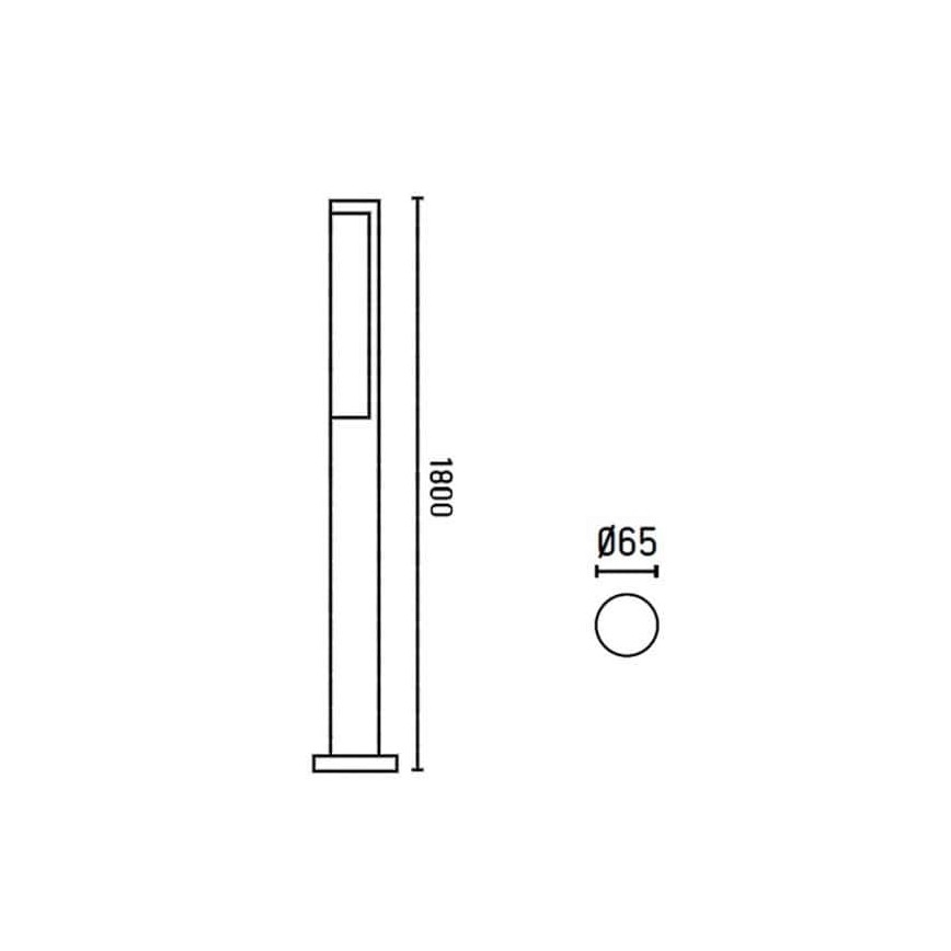 FARO 75524 - LED lauko šviestuvas BERET-3 LED/16W/230V IP54