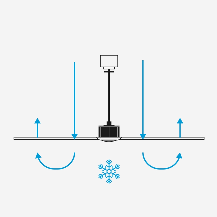 FARO 33839WT-1TW - LED Reguliuojamas lubinis ventiliatorius HEYWOOD TUB L LED/10W/230V 2700/4000/6000K pušis/juoda diametras 132 cm Wi-Fi Tuya + nuotolinio valdymo pultas