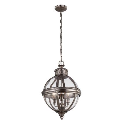 Feiss - Sietynas, kabinamas ant grandinės ADAMS 3xE14/60W/230V bronza
