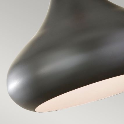 Feiss - pakabinamas šviestuvas BESO ant laido 1xE27/60W/230V Ø 25,4 cm juodas/varinis