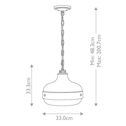 Feiss - Sietynas, kabinamas ant grandinės CADENCE 2xE27/75W/230V