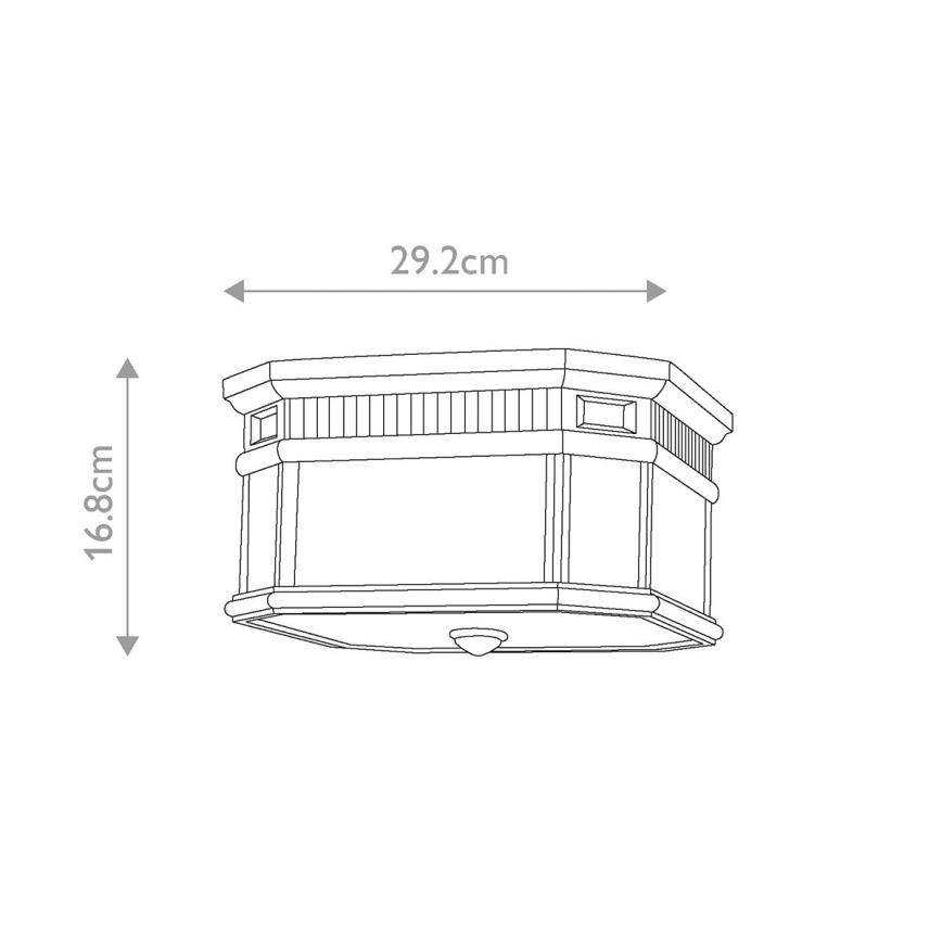 Feiss - Lauko lubinis šviestuvas COTSWOLD LANE 2xE27/60W/230V IP44