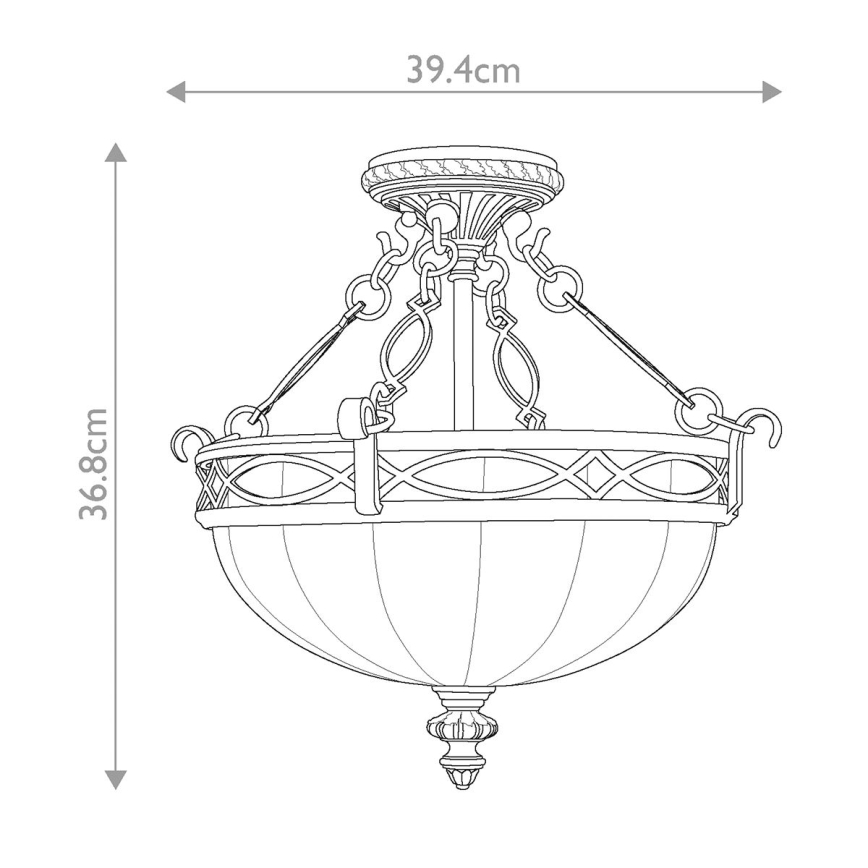 Feiss - Tvirtinamas sietynas DRAWING ROOM 2xE27/60W/230V