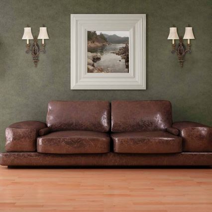 Feiss - Sieninis šviestuvas DRAWING ROOM 2xE14/60W/230V