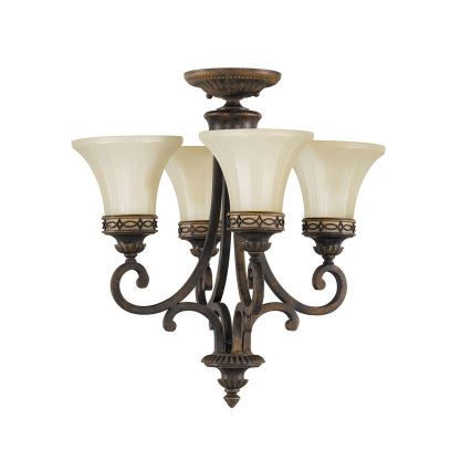Feiss - Sietynas, kabinamas ant grandinės DRAWING ROOM 4xE27/60W/230V