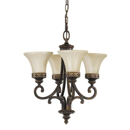 Feiss - Sietynas, kabinamas ant grandinės DRAWING ROOM 4xE27/60W/230V
