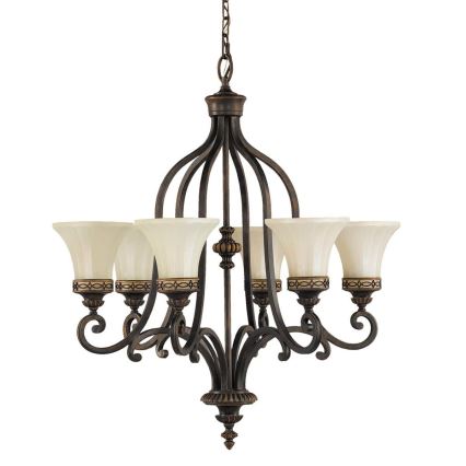 Feiss - Sietynas, kabinamas ant grandinės DRAWING ROOM 6xE27/60W/230V