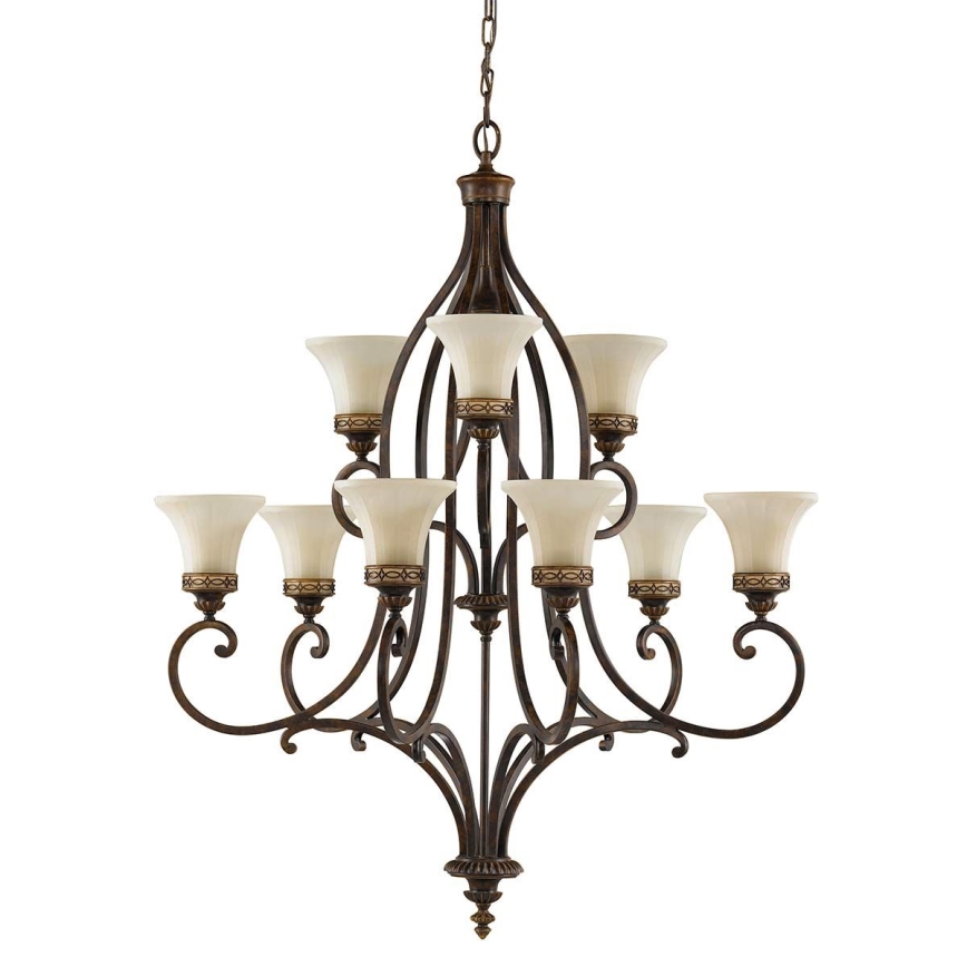 Feiss - Sietynas, kabinamas ant grandinės DRAWING ROOM 9xE27/60W/230V