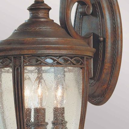 Feiss - Lauko sieninis šviestuvas ENGLISH BRIDLE 3xE14/60W/230V IP44