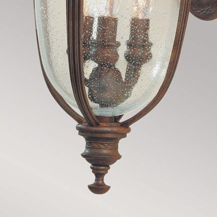 Feiss - Lauko sieninis šviestuvas ENGLISH BRIDLE 3xE14/60W/230V IP44
