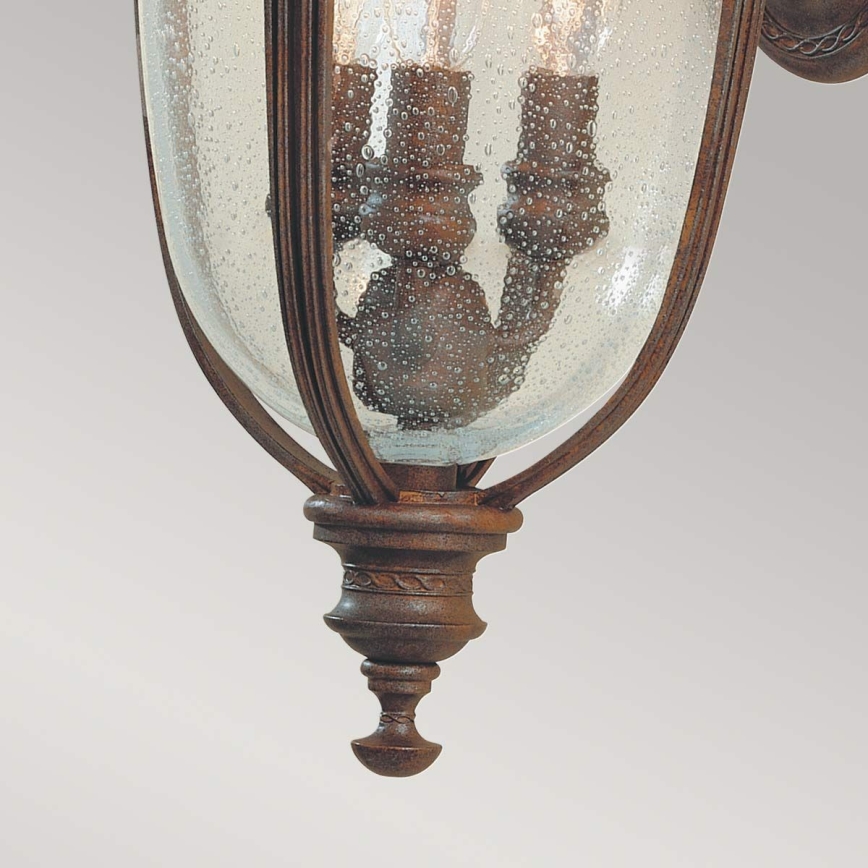 Feiss - Lauko sieninis šviestuvas ENGLISH BRIDLE 3xE14/60W/230V IP44