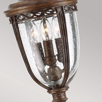 Feiss - Lauko šviestuvas ENGLISH BRIDLE 3xE14/60W/230V IP44