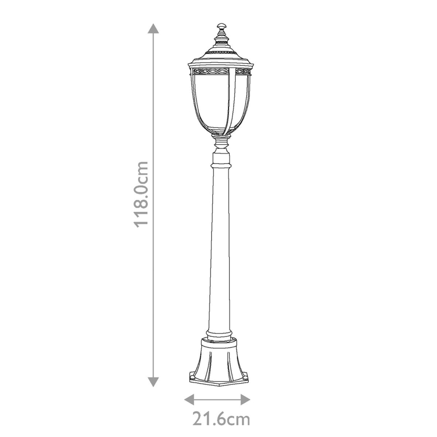 Feiss - Lauko šviestuvas ENGLISH BRIDLE 3xE14/60W/230V IP44