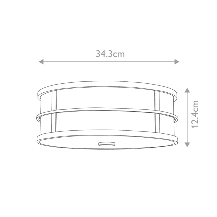 Feiss - Lubinis šviestuvas FUSION 3xE27/40W/230V Ø 34,3 cm, auksinis