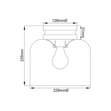 Feiss - Lubinis šviestuvas HOUNSLOW 1xE27/60W/230V blizgus chromas