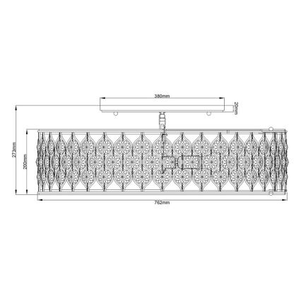 Feiss - Lubinis šviestuvas LUCIA 6xE27/60W/230V