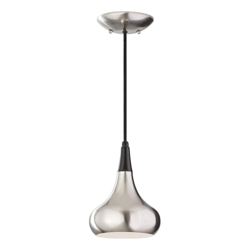 Feiss - pakabinamas šviestuvas ant laido BESO 1xE27/60W/230V, matinis chromas/juodas