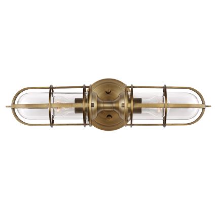 Feiss - Sieninis lauko šviestuvas URBAN 2xE27/60W/230V IP44 bronzos