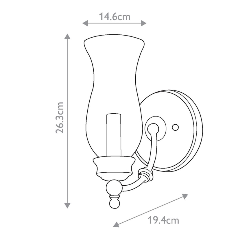 Feiss - Sieninis šviestuvas EPICKERING LANE 1xE14/60W/230V