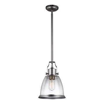 Feiss - Sietynas ant stulpo HOBSON 1xE27/60W/230V sidabras