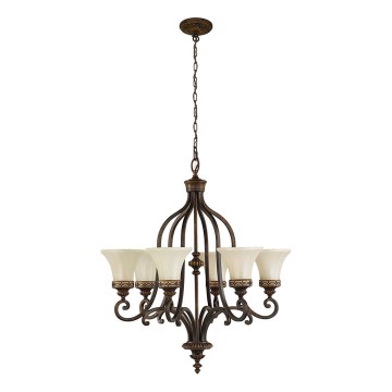 Feiss - Sietynas, kabinamas ant grandinės DRAWING ROOM 6xE27/60W/230V