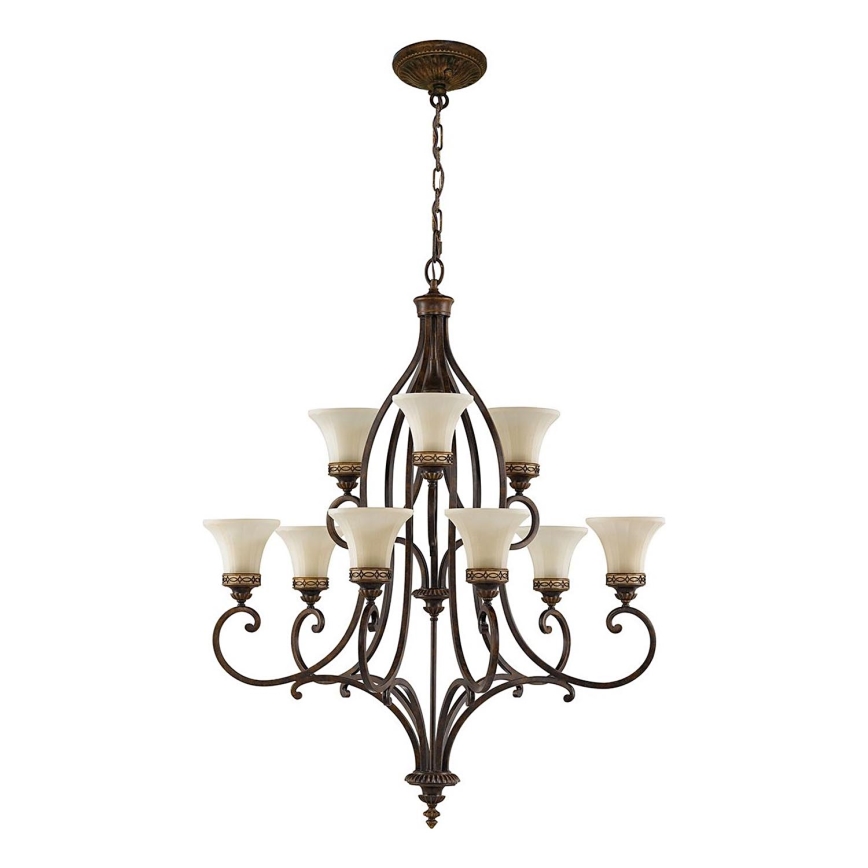 Feiss - Sietynas, kabinamas ant grandinės DRAWING ROOM 9xE27/60W/230V