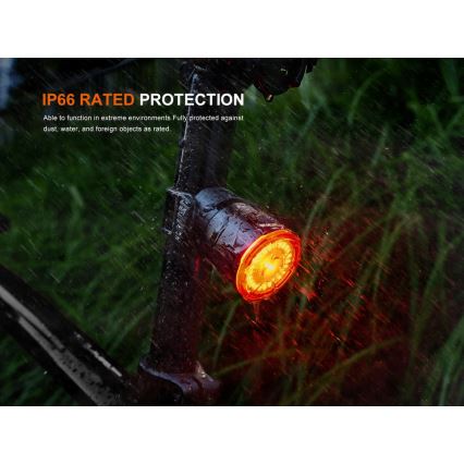 Fenix BC06R - LED Pritemdomas įkraunamas dviračio žibintas LED/USB IP66 90 lm 24,5 h