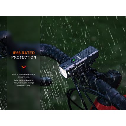 Fenix BC15R - LED Pritemdomas įkraunamas dviračio žibintas LED/USB IP66 400 blizgus 31,5 h 2600 mAh