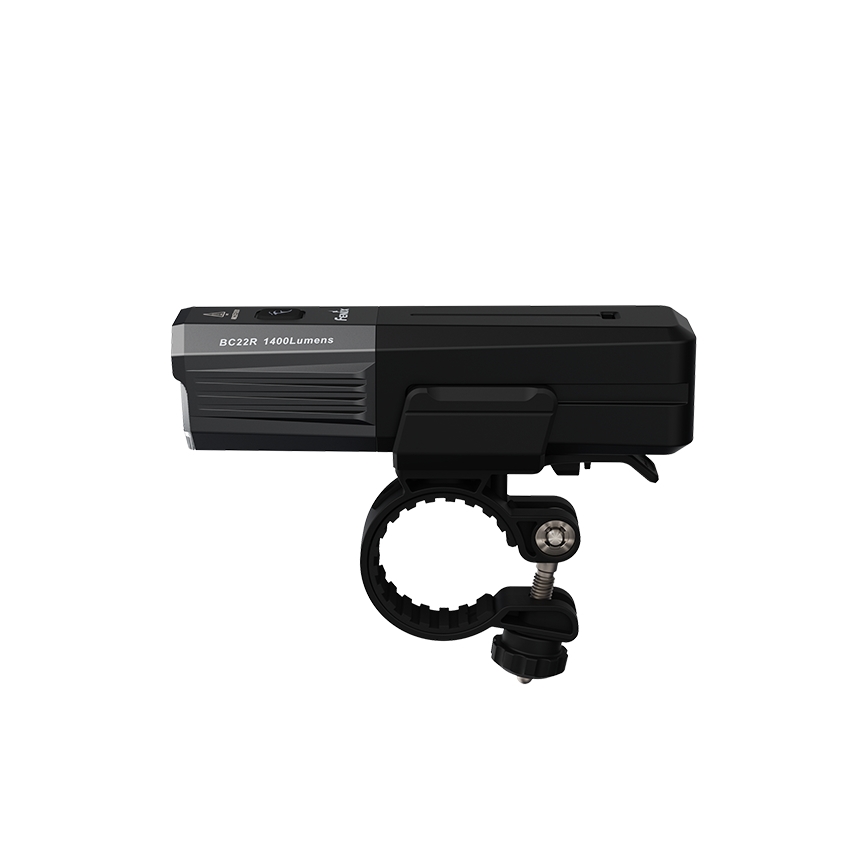 Fenix BC22R - reguliuojamas įkraunamas dviračio žibintas LED/USB 3400 mAh IP66 1400 lm 41 val. juoda