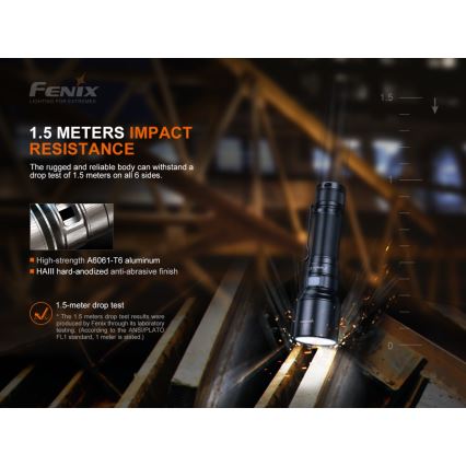 Fenix C7 - reguliuojamo ryškumo įkraunamas LED žibintuvėlis LED/1x21700 IP68 3000 lm 68 val.