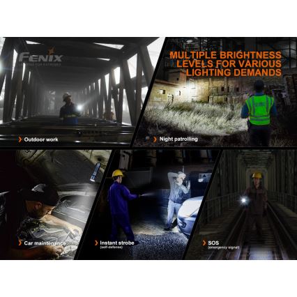 Fenix C7 - reguliuojamo ryškumo įkraunamas LED žibintuvėlis LED/1x21700 IP68 3000 lm 68 val.