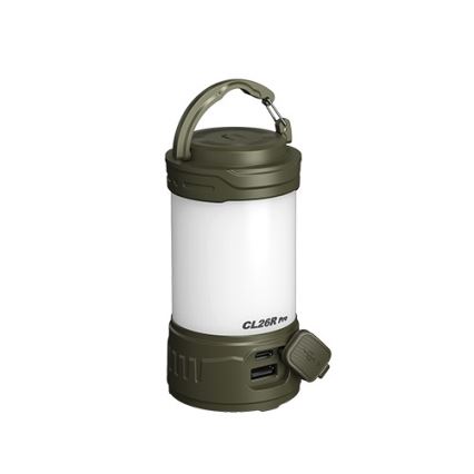 Fenix CL26RPROOLI - LED Pritemdomas nešiojamas įkraunamas lempa LED/USB IP66 650 blizgus 408 h 5000 mAh žalia
