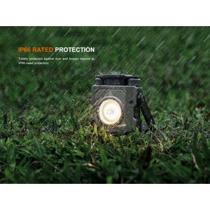 Fenix CL27RGRE - LED Pritemdomas įkraunamas šviestuvas LED/USB IP66 1600 blizgus 285 h 5000 mAh