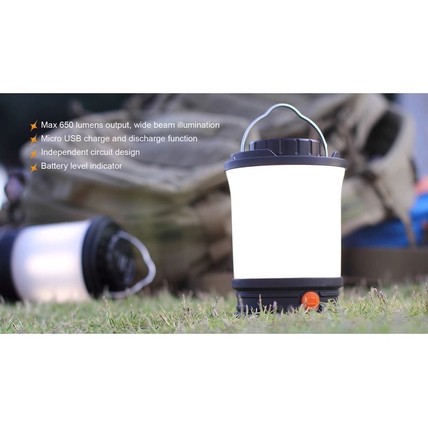 Fenix CL30R - LED Nešiojama įkraunama lempa LED/USB/6xCR123A IPX7 650 lm 300 h 2600 mAh