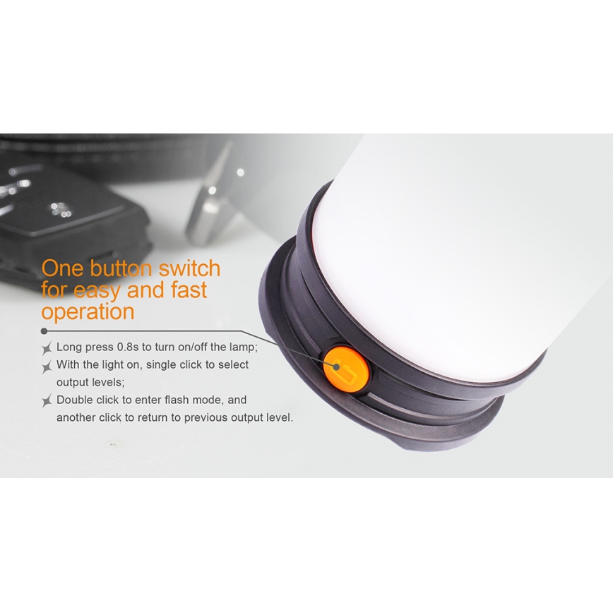 Fenix CL30R - LED Nešiojama įkraunama lempa LED/USB/6xCR123A IPX7 650 lm 300 h 2600 mAh