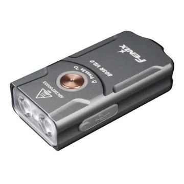 Fenix E03RV20GREY - LED pakraunamas žibintuvėlis LED/USB IP66 500 blizgus 30 h 400 mAh